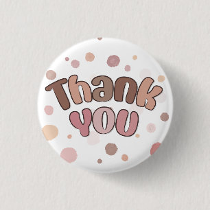 Thank you  3 cm round badge