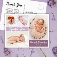 Thank You 4 Photo Collage Birth