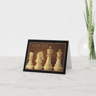 “thank you!” 5.6x4 Chess Thank You Card