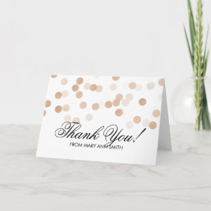 Thank you 60th Birthday Copper Foil Glitter Lights