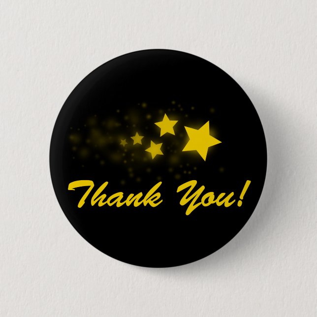 Thank you 6 cm round badge (Front)