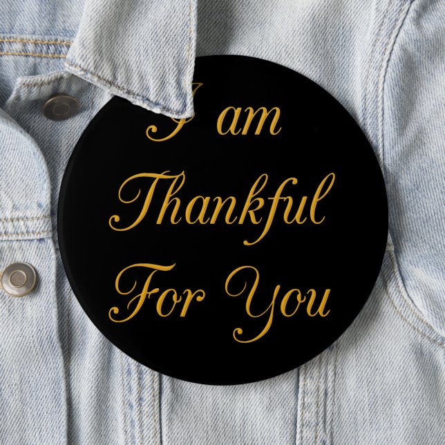 Thank you. 6 cm round badge (In Situ)
