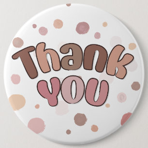 Thank you  6 cm round badge