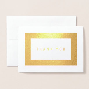 Thank You A Simply Golden Message Foil Card