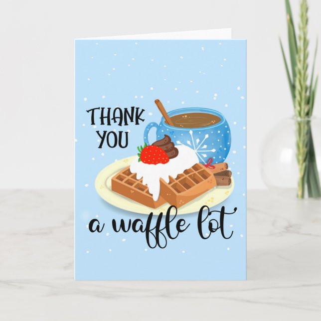 thank you a waffle lot teacher volunteer gift card (Front)