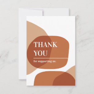 Thank You Abstract Shapes Business Card