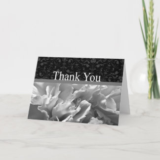 Thank You Acknowledgement Floral Damask Blank Card