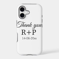 Thank you add couple name initial letter text date