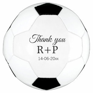 Thank you add couple name initial letter text date football