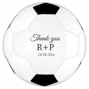Thank you add couple name initial letter text date football
