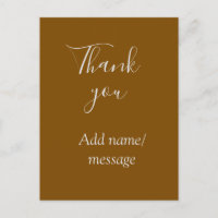 Thank you add name message simple stylish golden s
