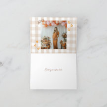 Thank You Add Photo Folded Card Cutie Pie