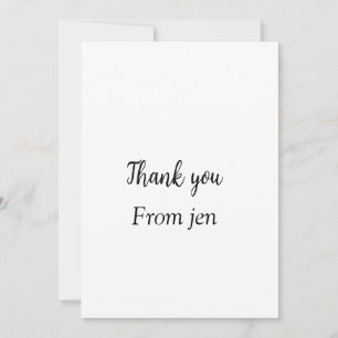 Thank you add your name text image editable poste holiday card