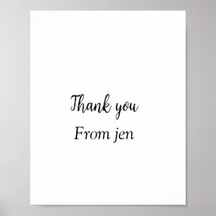 Thank you add your name text image editable poster