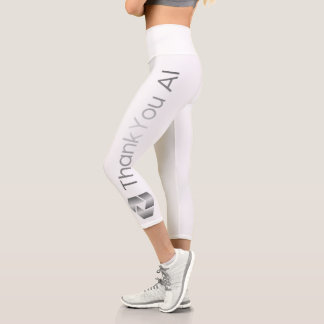 "Thank You AI" Cropped Leggings