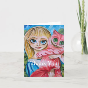 Thank You Alice in wonderland Card