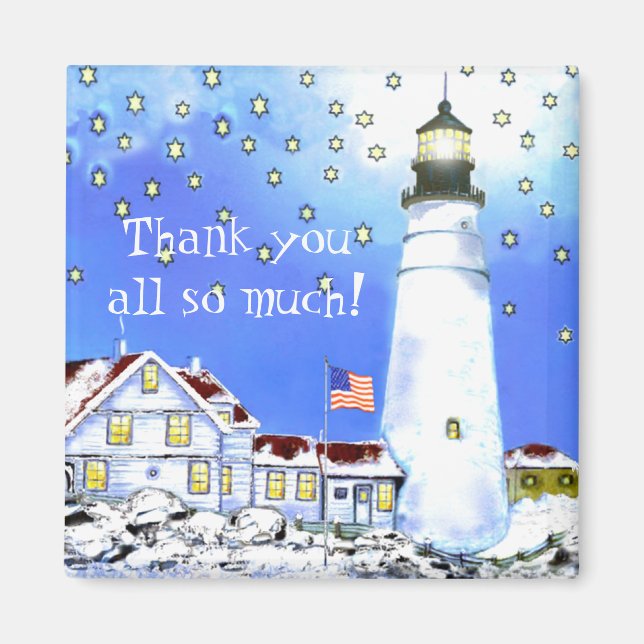 "Thank you all so much!" by Brigid O'Neill Hovey Magnet (Front)