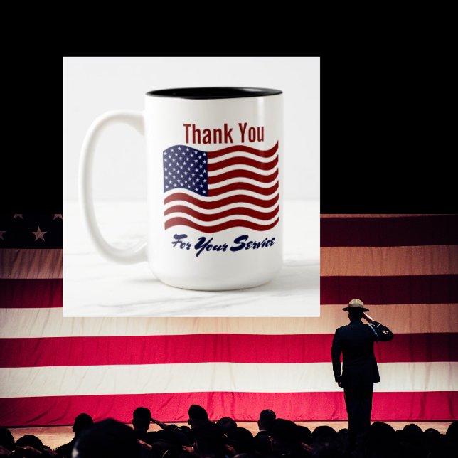 Thank You American Flag  Coffee Mug (Creator Uploaded)