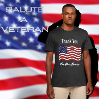 Thank You American Flag Veteran's Black