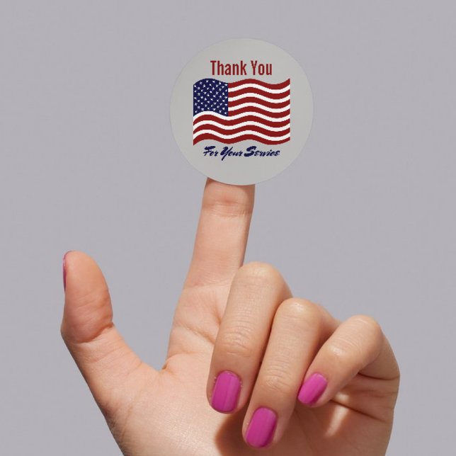 Thank You American Flag Veteran's Sticker (Veterans Sticker)