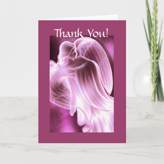 Thank You -  Angel Greeting Card (Front)
