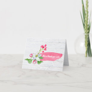 Thank You apple blossom watercolor
