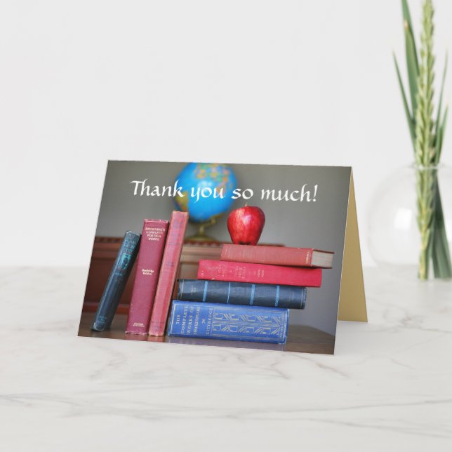 Thank You, Apple for the Teacher Card (Front)