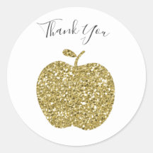 Thank You Apple Stickers for Teacher