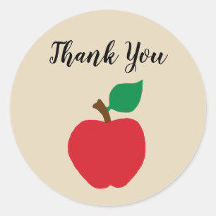 Thank You Apple Teacher Farm Party Stickers