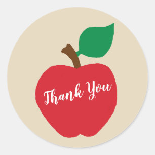 Thank You Apple Teacher Farm Party Stickers