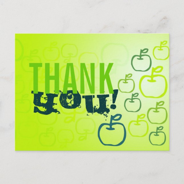 Thank You Apples Postcard (Front)
