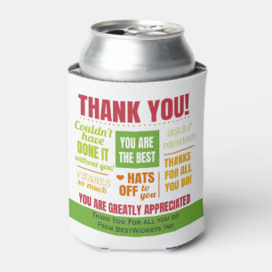 Thank You Appreciation Can Cooler