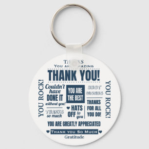 Thank You Appreciation Men's Key Ring