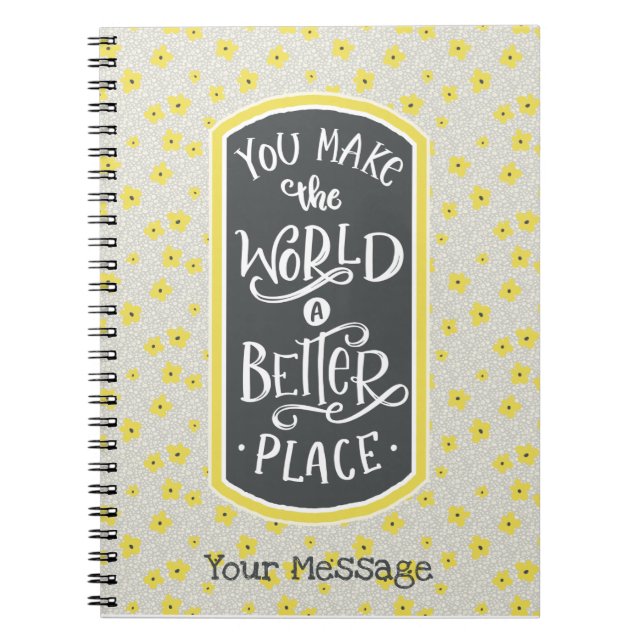 Thank You Appreciation Message Notebook (Front)