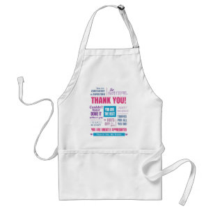 Thank you Appreciation Message Standard Apron