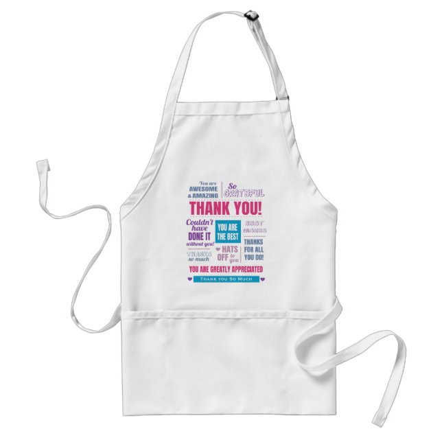 Thank you Appreciation Message Standard Apron (Front)