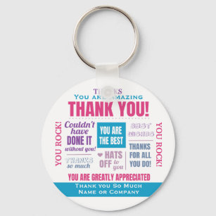 Thank You Appreciation Quote Key Ring