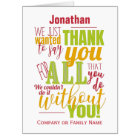 Thank You Appreciation Typography Thanks Message