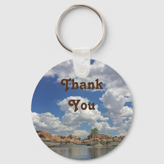 Thank You Arizona Lake For Anyone Gratitude Key Ring (Front)
