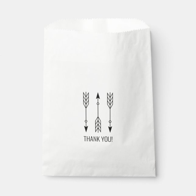 Thank You! Arrows Favour Bags (Front)