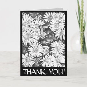 Thank You Art Card Wildflower Custom Greeting Card