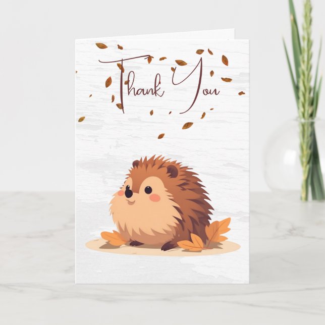 Thank You Autumn Hedgehog (Front)