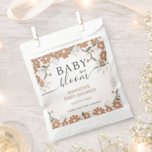 Thank You Baby in Bloom Shower Floral Favour Bags