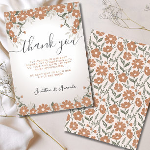 Thank You Baby in Bloom Spring Daisy Shower  Card