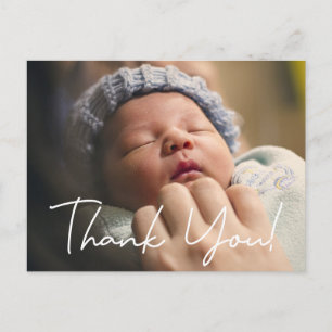 Thank You Baby photo Birth Announcement Postcard