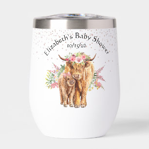 Thank you Baby shower Baby Highland Cow Calf  