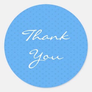 Thank You Baby Shower Blue Sticker