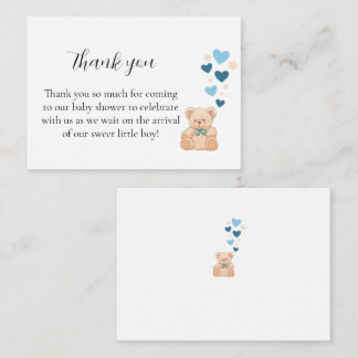 Thank You Baby Shower Card – Sweet Little Boy
