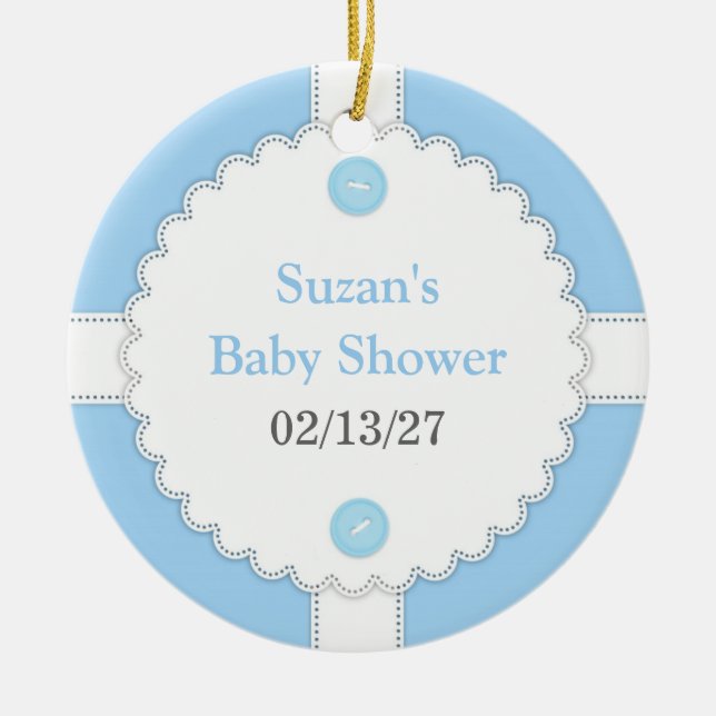 Thank You Baby Shower Favour Ornament (Front)