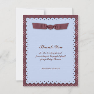 Thank You Baby Shower Flat Card
